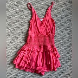 Ruffle Bottom Pink Dress